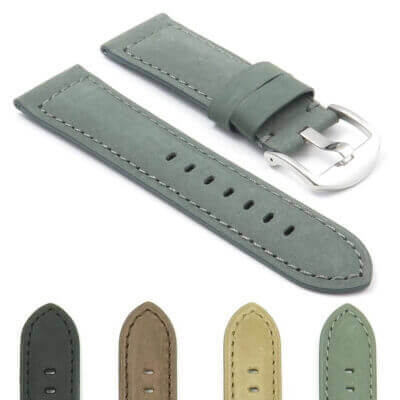 DASSARI Heritage Padded Italian Leather Strap p514 Gallery