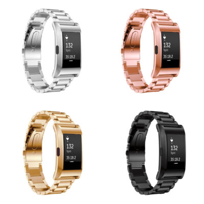 fb.m20 All Color Stainless Steel H Link Bracelet Smart Watch Strap Band w Frame Housing