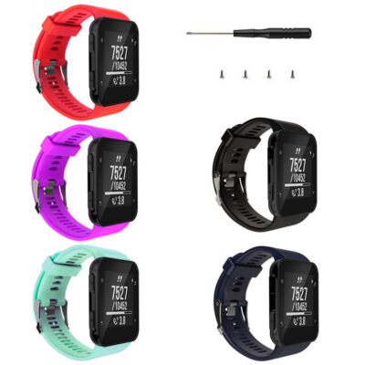 G.r.11 All Color Silicone Strap For Garmin Forerunner 35 In Red 2
