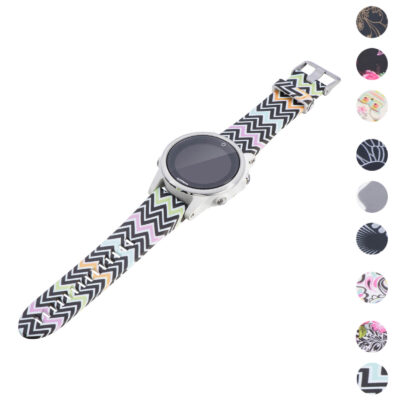 G.r40.a Gallery Chevron StrapsCo QuickFit 20 Silicone Rubber Replacement Watch Band Strap For Garmin Fenix 5S