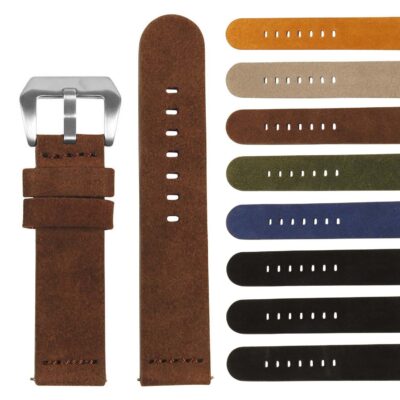 St29.2 Gallery Brown Heavy Duty Suede Watch Strap