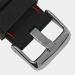 pu1 StrapsCo Rubber Strap with Contrast Stitching Buckle Detail