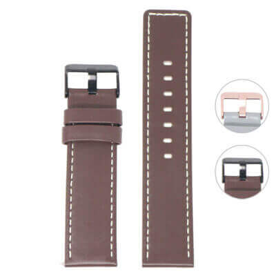 Stitched Leather Strap For Fitbit Versa & Versa 2
