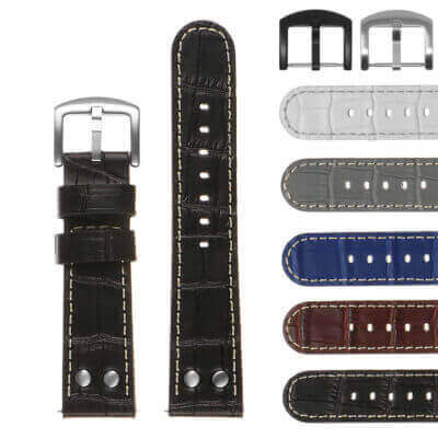Crocodile Pilot Strap For Garmin Venu 3