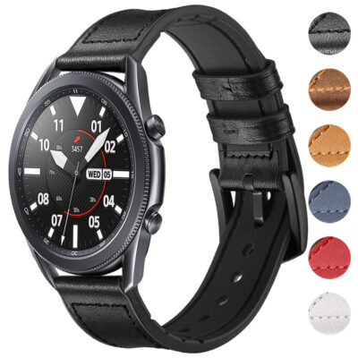 Leather Hybrid Strap For Garmin Venu 3