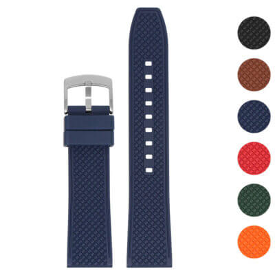 DASSARI Double Textured FKM Rubber Strap For MoonSwatch