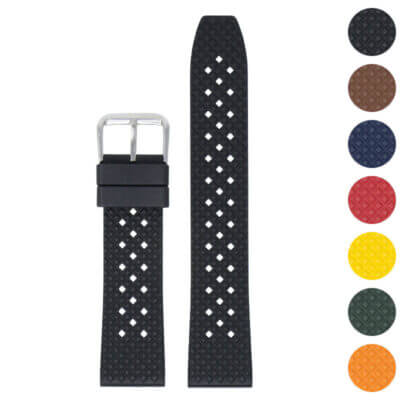 DASSARI Textured FKM Rubber Strap For MoonSwatch