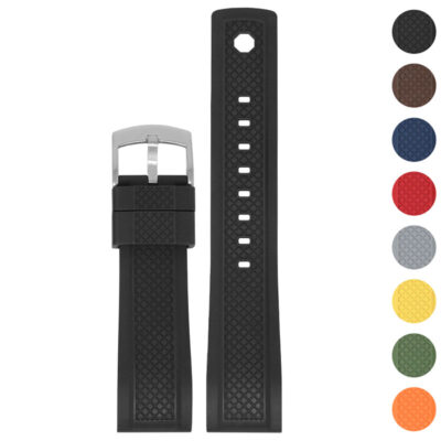 DASSARI Rugged FKM Rubber Sport Strap For MoonSwatch