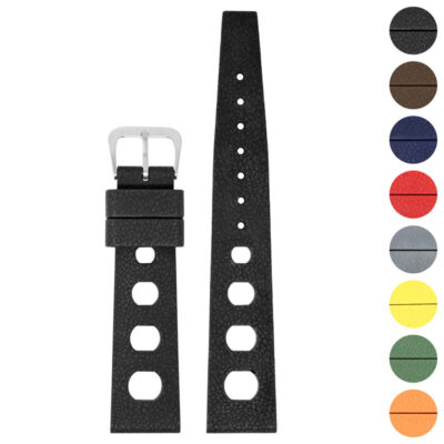 DASSARI Vintage FKM Rubber Rally Strap For MoonSwatch
