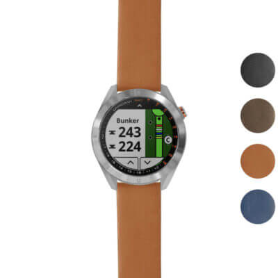 g.aS40.st24 Gallery Tan StrapsCo Heavy Duty Leather Watch Band Strap 20mm