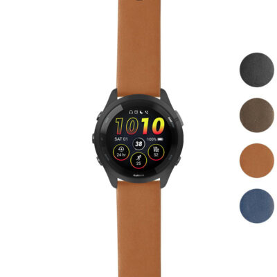 g.f265.st24 Gallery Tan StrapsCo Heavy Duty Leather Watch Band Strap 20mm