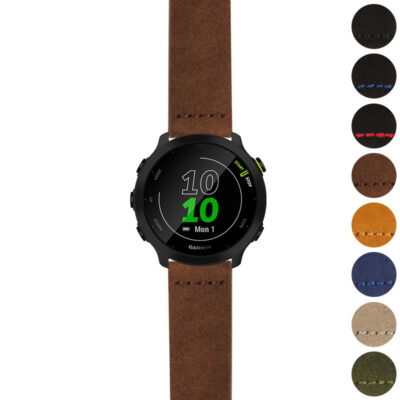 g.f55.st29 Gallery Brown StrapsCo Heavy Duty Suede Watch Strap 20mm