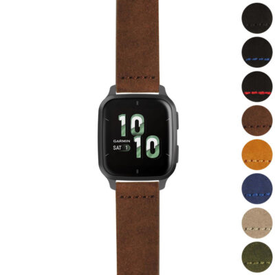 g.vsq2.st29 Gallery Brown StrapsCo Heavy Duty Suede Watch Strap 20mm