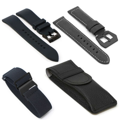 gb11.1 Black The Premium Black Buckle Holiday Gift Bundle 20mm 22mm