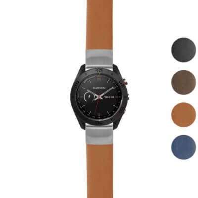 g.as60.st24 Gallery Tan StrapsCo Heavy Duty Leather Watch Band Strap 20mm