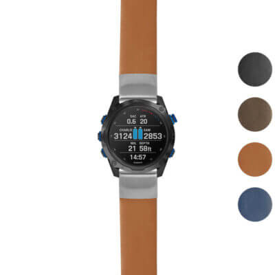 g.dmk2.st24 Gallery Tan StrapsCo Heavy Duty Leather Watch Band Strap 20mm