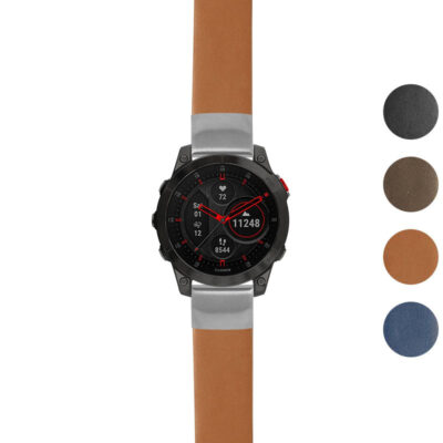 g.ep2.st24 Gallery Tan StrapsCo Heavy Duty Leather Watch Band Strap 20mm