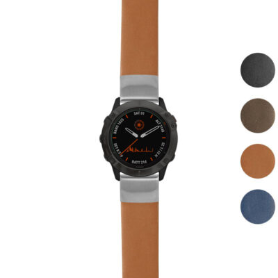 g.f6.st24 Gallery Tan StrapsCo Heavy Duty Leather Watch Band Strap 20mm