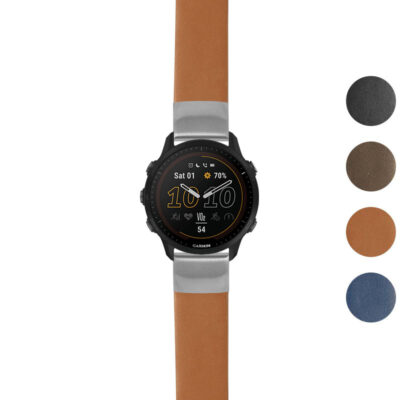 g.f955.st24 Gallery Tan StrapsCo Heavy Duty Leather Watch Band Strap 20mm