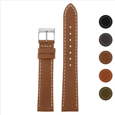 ds11 Gallery.webp DASSARI Pioneer Leather Watch Band Strap 18mm 19mm 20mm 21mm 22mm 24mm