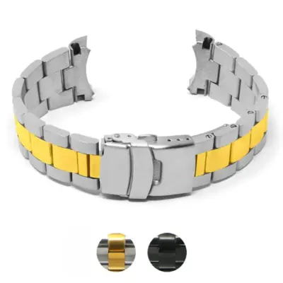 m.sk7.2t Gallery StrapsCo Stainless Steel Metal Watch Bracelet For Seiko SKX007 22mm