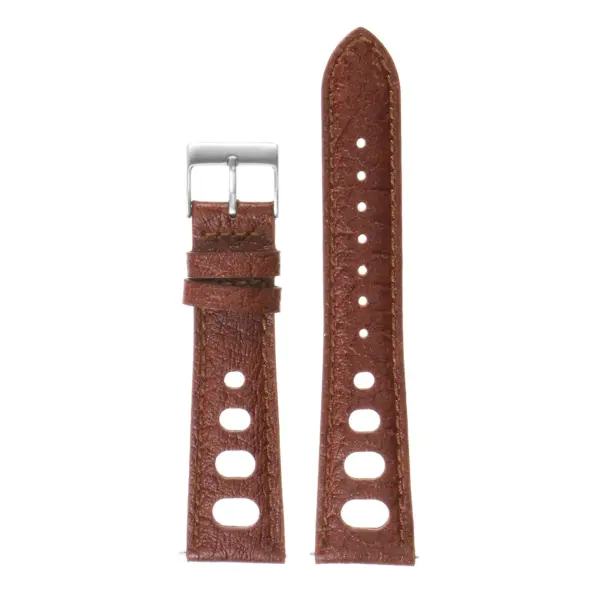 ra5.2 DASSARI Leather Rally Strap in Brown 2