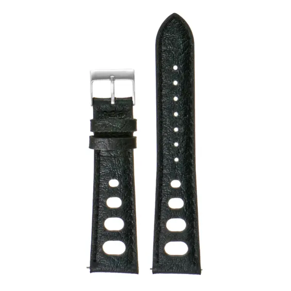 ra5.1 DASSARI Leather Rally Strap in Black 2.
