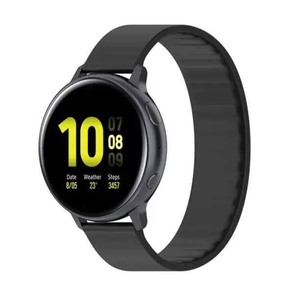 g.r57.1.20 Main Black StrapsCo Silicone Strap for Garmin Venu 2S Vivomove 3S Vivoactive 4S