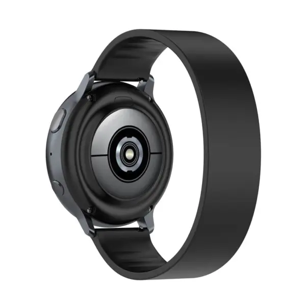 g.r57.1.20 Back Black StrapsCo Silicone Strap for Garmin Venu 2S Vivomove 3S Vivoactive 4S