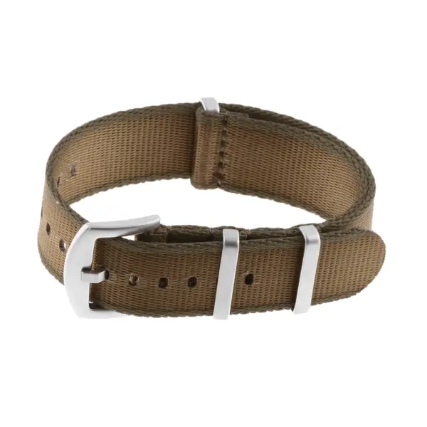 Nt4.nl.11.17 Main Dark Green & Khaki StrapsCo Premium Woven Nylon Seatbelt NATO Watch Band Strap 18mm 20mm 22mm 24mm