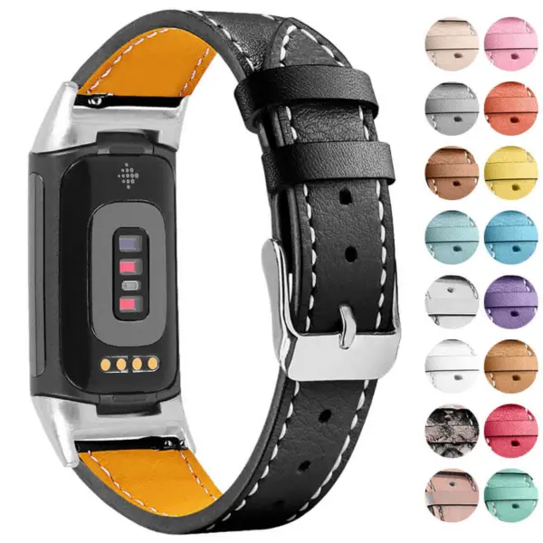 Everyday Leather Band For Fitbit Charge 6 #1