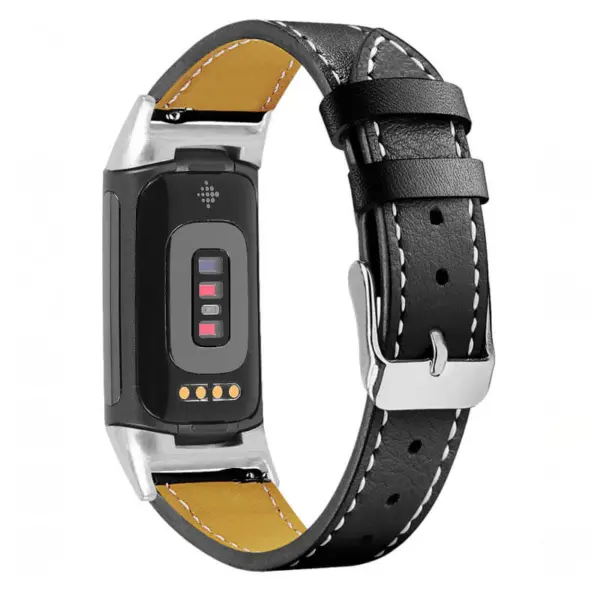 Everyday Leather Band For Fitbit Charge 6 #18