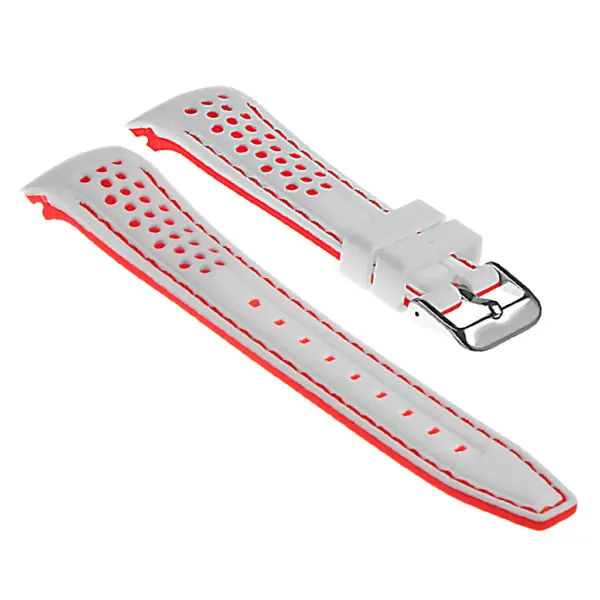 Rubber Perforated Rally Strap with Curved Ends For MoonSwatch #12