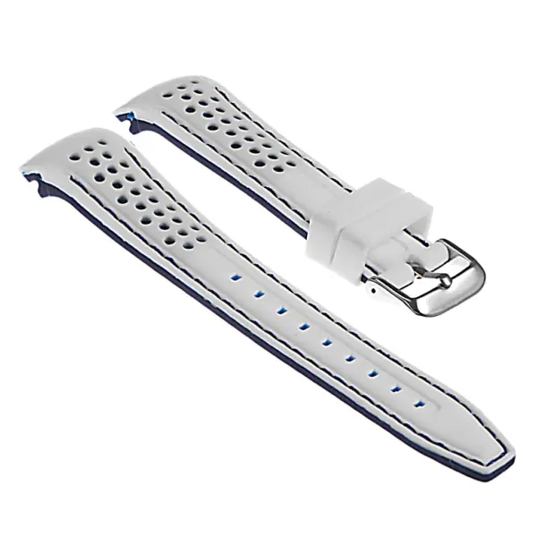 Rubber Perforated Rally Strap with Curved Ends For MoonSwatch #14