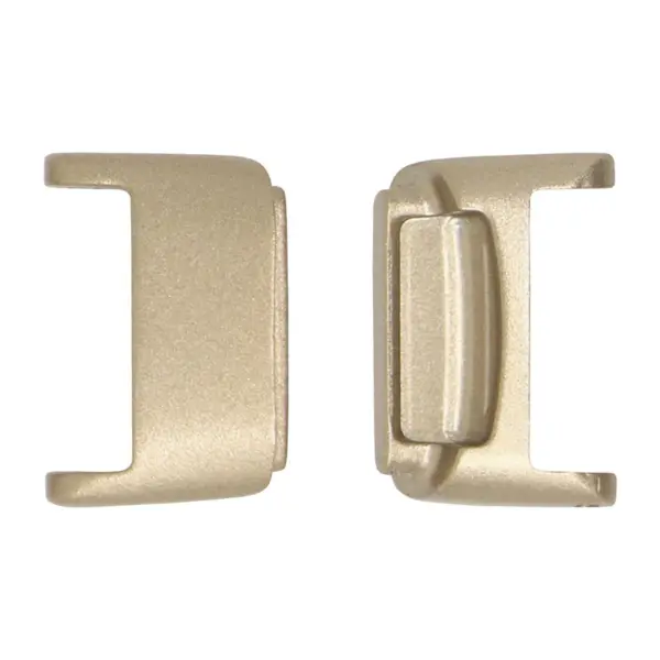fb.ad5 .cg Champagne Gold StrapsCo Stainless Steel Strap Adapter for Fitbit Luxe Metal 12mm