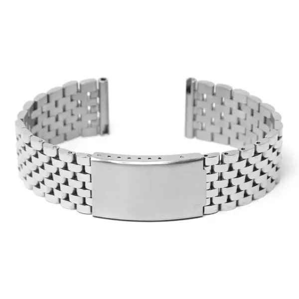 m.bd2 .ss Main Polished Silver StrapsCo Stainless Steel Vintage Beads of Rice Bracelet Quick Release Strap 18mm 19mm 20mm 21mm 22mm