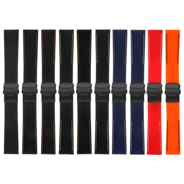 All Colors - Rubber Strap W Matte Black Clasp