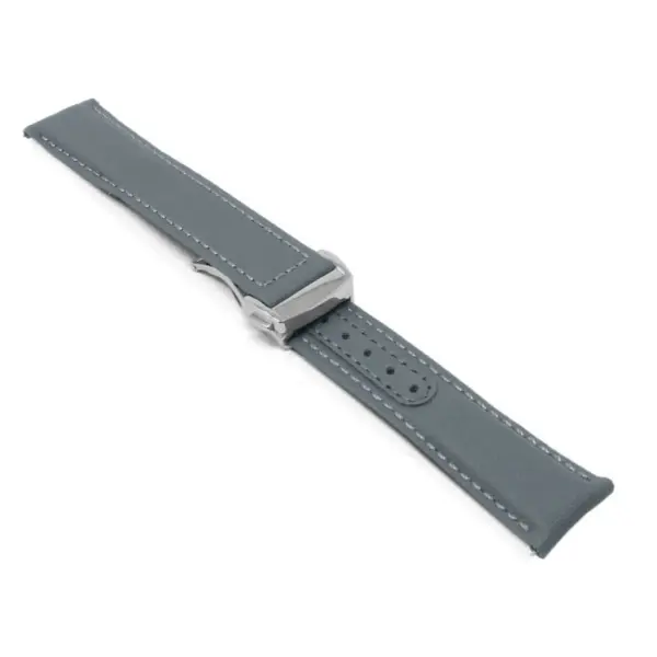 kd8.7.7.bs Angle Grey Dassari Sailcloth Explorer Watch Band Strap with Deployant Clasp 19mm 20mm 21mm 22mm