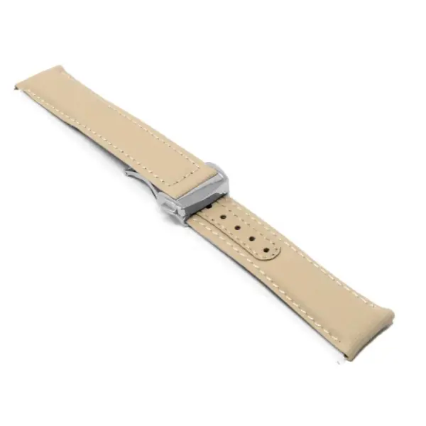 kd8.17.17.bs Angle Beige Dassari Sailcloth Explorer Watch Band Strap with Deployant Clasp 19mm 20mm 21mm 22mm