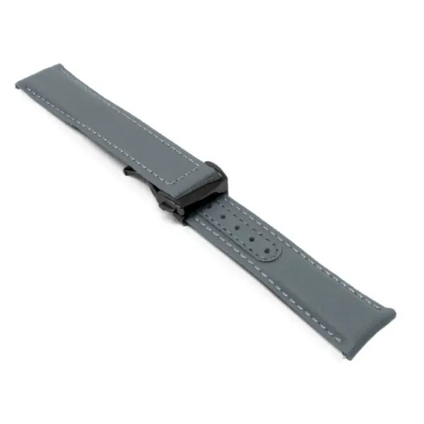 kd8.7.7.mb Angle Grey Dassari Sailcloth Explorer Watch Band Strap with Deployant Clasp 19mm 20mm 21mm 22mm