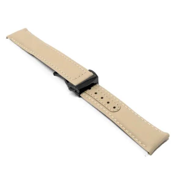kd8.17.17.mb Angle Beige Dassari Sailcloth Explorer Watch Band Strap with Deployant Clasp 19mm 20mm 21mm 22mm