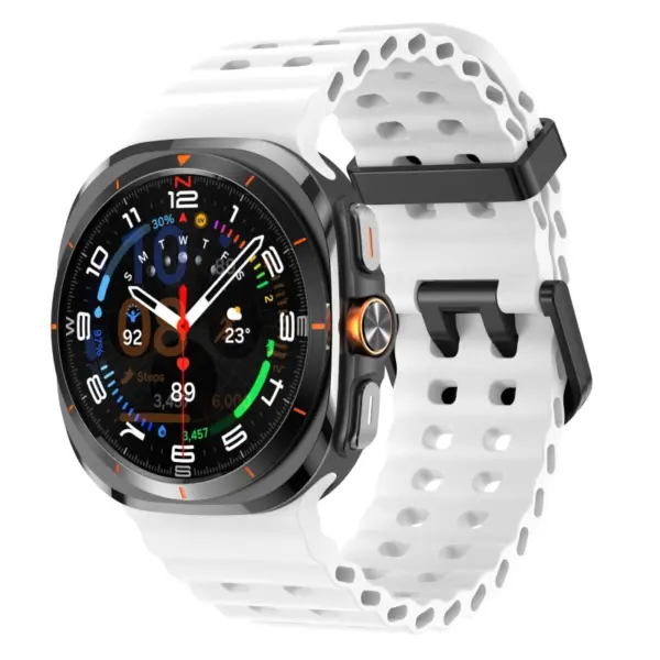 s.r38.22 Front White StrapsCo Motion Watch Band Strap for Samsung Galaxy Watch Ultra