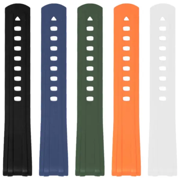fk24 All Color DASSARI Fitted FKM Rubber Watch Band Strap For Omega Seamaster 20mm