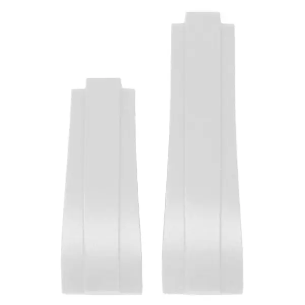 r.rx8.22.nb up White StrapsCo Gridlock Rubber Watch Band Strap for Rolex 20mm