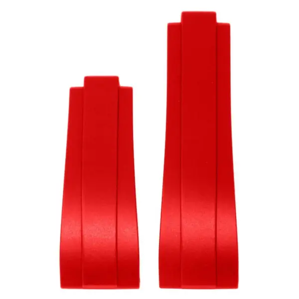 r.rx8.6.nb up Red StrapsCo Gridlock Rubber Watch Band Strap for Rolex 20mm