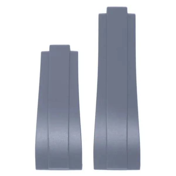 r.rx8.7.nb up Grey StrapsCo Gridlock Rubber Watch Band Strap for Rolex 20mm