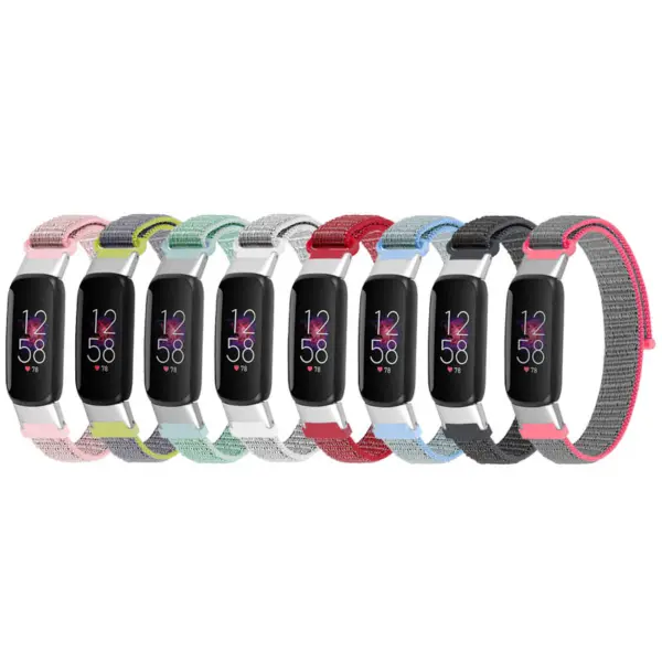 Fb.ny39 All Color StrapsCo Adjustable Nylon Strap For Fitbit Luxe Nylon Canvas Strap Band