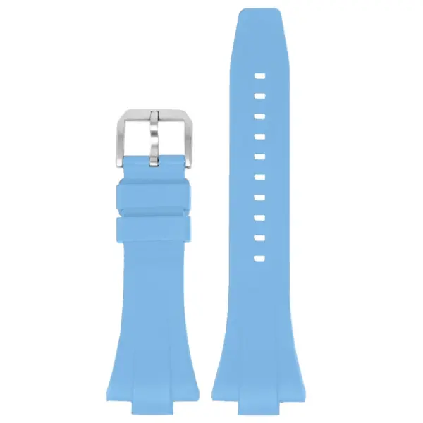 ts.r1.5b Up Baby Blue DASSARI Fitted FKM Strap For Tissot PRX 40mm