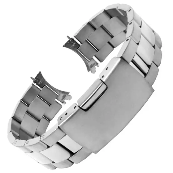 m.sk11.ss Round Silver StrapsCo Oyster Bracelet Watch Band Strap with Hollow Links For Seiko SNXS 19mm