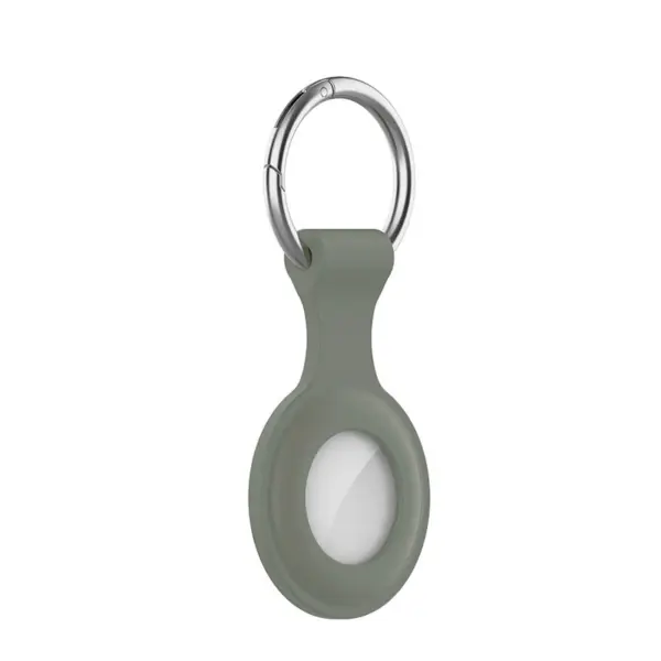 A.at12.11 Main Sage StrapsCo Rubber Keychain Apple AirTag Holder Protective Case